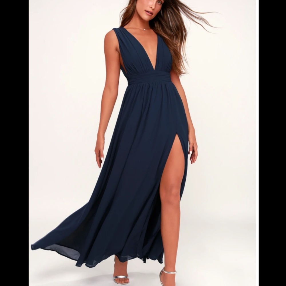 Navy Formal Maxi Dress